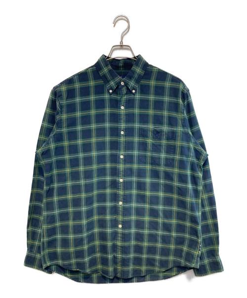 RALPH LAUREN（ラルフローレン）RALPH LAUREN (ラルフローレン) チェックBDシャツ グリーン×ネイビー サイズ:Lの古着・服飾アイテム