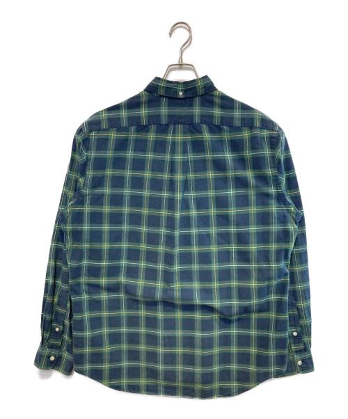 RALPH LAUREN（ラルフローレン）RALPH LAUREN (ラルフローレン) チェックBDシャツ グリーン×ネイビー サイズ:Lの古着・服飾アイテム