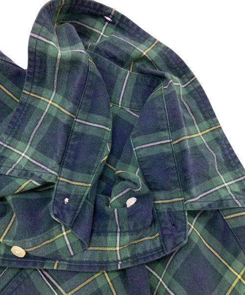 RALPH LAUREN（ラルフローレン）RALPH LAUREN (ラルフローレン) チェックBDシャツ グリーン×ネイビー サイズ:Lの古着・服飾アイテム