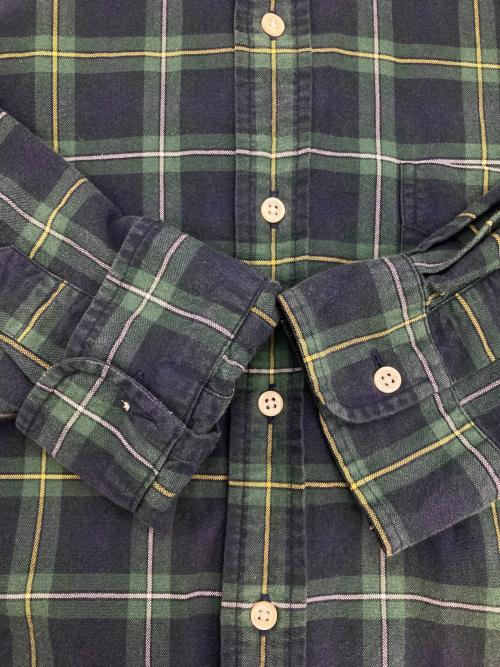 RALPH LAUREN（ラルフローレン）RALPH LAUREN (ラルフローレン) チェックBDシャツ グリーン×ネイビー サイズ:Lの古着・服飾アイテム