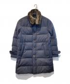 BLACK LABEL CRESTBRIDGEブラックレーベル クレストブリッジ）の古着「ダウンコート」｜ネイビー