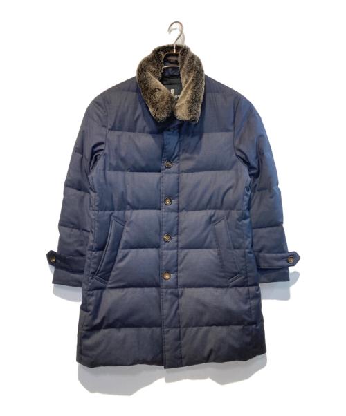 BLACK LABEL CRESTBRIDGE（ブラックレーベル クレストブリッジ）BLACK LABEL CRESTBRIDGE (ブラックレーベル クレストブリッジ) ダウンコート ネイビー サイズ:Mの古着・服飾アイテム