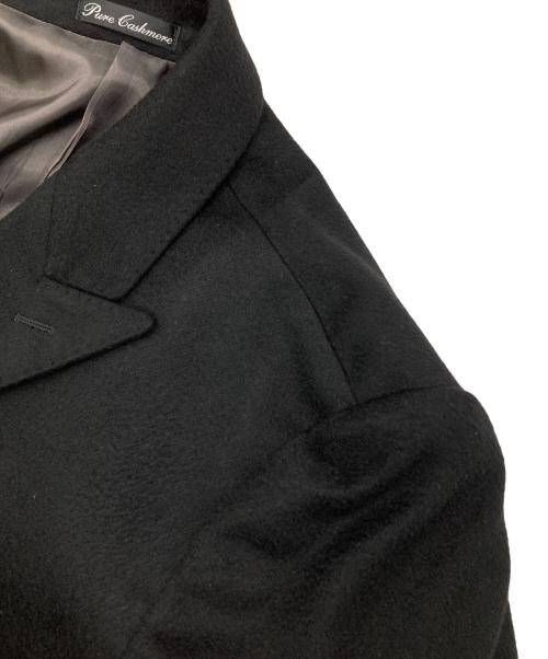 ERMENEGILDO ZEGNA（エルメネジルド・ゼニア）ERMENEGILDO ZEGNA (エルメネジルド・ゼニア) カシミアチェスターコート ブラック サイズ:Mの古着・服飾アイテム