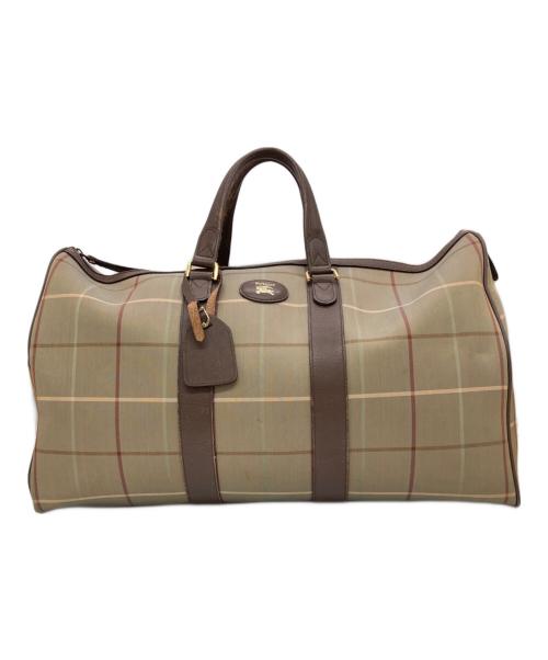 BURBERRY（バーバリー）BURBERRY (バーバリー) ボストンバッグ ブラウンの古着・服飾アイテム