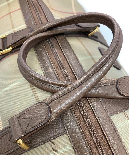 BURBERRY（バーバリー）BURBERRY (バーバリー) ボストンバッグ ブラウンの古着・服飾アイテム