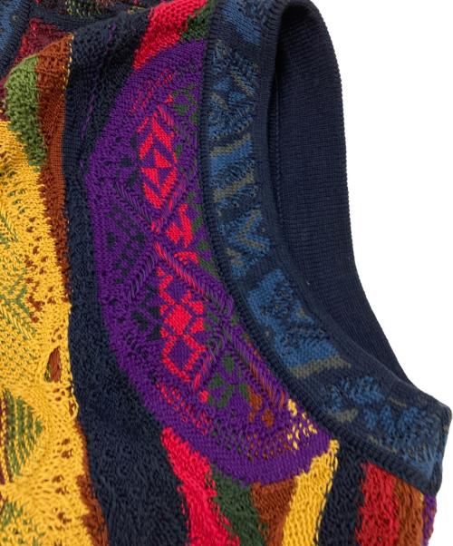 Coogi（クージー）Coogi (クージー) ［古着］3Dニットベスト マルチカラー サイズ:Lの古着・服飾アイテム