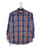 Burberry'sバーバリー）の古着「チェックシャツ」｜ネイビー×レッド
