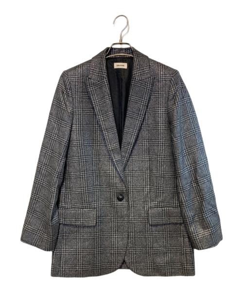 Zadig&Voltaire（ザディグエヴォルテール）Zadig&Voltaire (ザディグエヴォルテール) テーラードジャケット グレー サイズ:36の古着・服飾アイテム