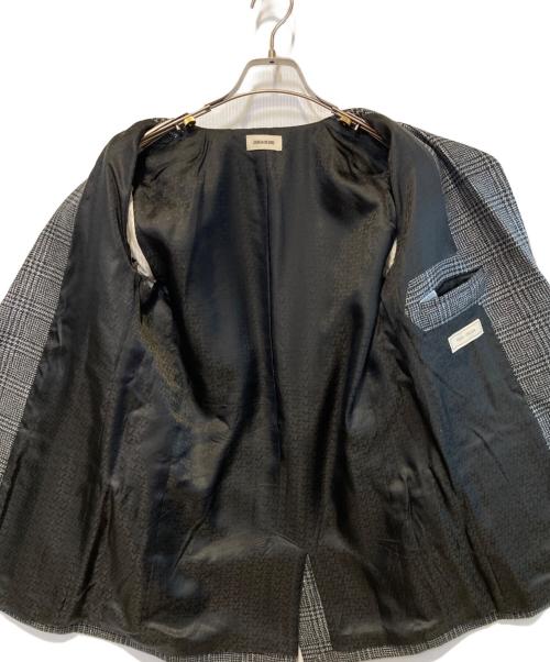 Zadig&Voltaire（ザディグエヴォルテール）Zadig&Voltaire (ザディグエヴォルテール) テーラードジャケット グレー サイズ:36の古着・服飾アイテム