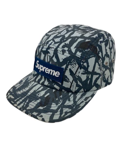 SUPREME（シュプリーム）SUPREME (シュプリーム) Reed Camo Camp Cap ネイビー×グレーの古着・服飾アイテム