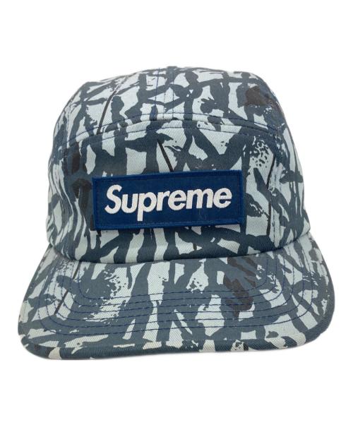 SUPREME（シュプリーム）SUPREME (シュプリーム) Reed Camo Camp Cap ネイビー×グレーの古着・服飾アイテム