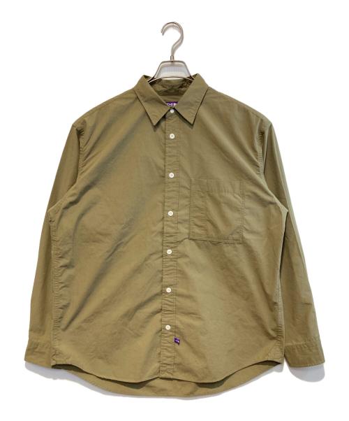 THE NORTHFACE PURPLELABEL（ザ・ノースフェイス パープルレーベル）THE NORTHFACE PURPLELABEL (ザ・ノースフェイス パープルレーベル) Regular Collar Field Shirt カーキ サイズ:Lの古着・服飾アイテム