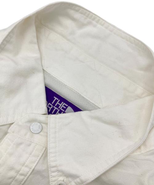 THE NORTHFACE PURPLELABEL（ザ・ノースフェイス パープルレーベル）THE NORTHFACE PURPLELABEL (ザ・ノースフェイス パープルレーベル) Button Down Field S/S Shirt ホワイト サイズ:Lの古着・服飾アイテム