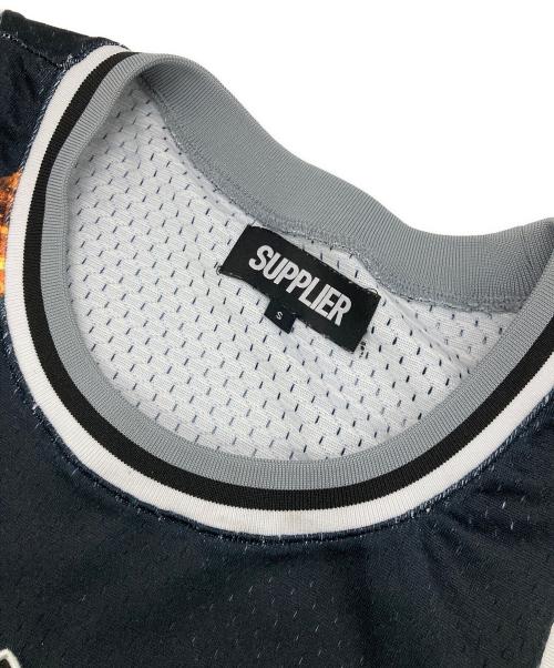 SUPPLIER（サプライヤー）SUPPLIER (サプライヤー) メッシュタンクトップ ブラック サイズ:Sの古着・服飾アイテム