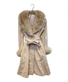 NOVESPAZIO（ノーベスパジオ）の古着「アンゴラ混コート」｜ベージュ