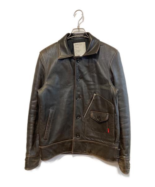 WTAPS（ダブルタップス）WTAPS (ダブルタップス) DAS BOOTレザージャケット ブラウン サイズ:Mの古着・服飾アイテム