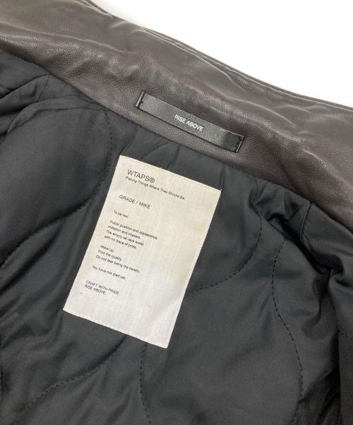 WTAPS（ダブルタップス）WTAPS (ダブルタップス) DAS BOOTレザージャケット ブラウン サイズ:Mの古着・服飾アイテム