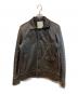 WTAPS（ダブルタップス）の古着「DAS BOOTレザージャケット」｜ブラウン