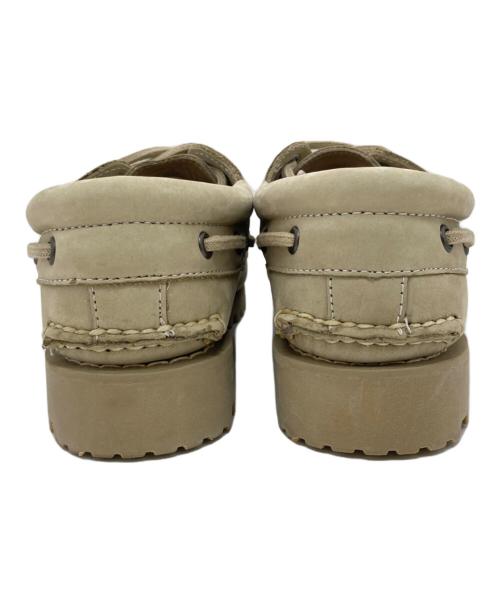 Timberland（ティンバーランド）Timberland (ティンバーランド) 3-Eye Lug Handsewn Boat shoes ヌバック ベージュ サイズ:UK6.5の古着・服飾アイテム