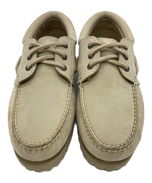 Timberland（ティンバーランド）Timberland (ティンバーランド) 3-Eye Lug Handsewn Boat shoes ヌバック ベージュ サイズ:UK6.5の古着・服飾アイテム
