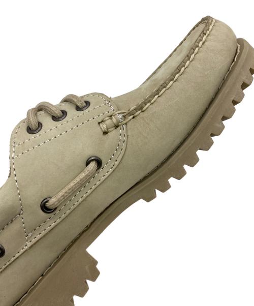 Timberland（ティンバーランド）Timberland (ティンバーランド) 3-Eye Lug Handsewn Boat shoes ヌバック ベージュ サイズ:UK6.5の古着・服飾アイテム