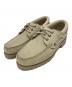 Timberland（ティンバーランド）の古着「3-Eye Lug Handsewn Boat shoes ヌバック」｜ベージュ