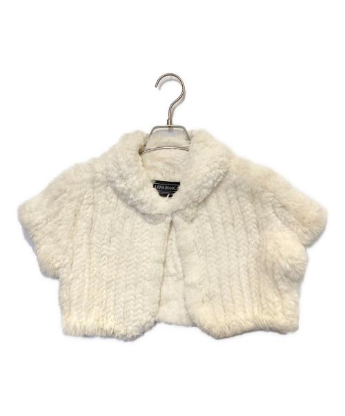 LA RIVA BIANCA（ラリバビアンカ）LA RIVA BIANCA (ラリバビアンカ) ラビットファーショートスリーブジャケット ホワイト サイズ:11ARの古着・服飾アイテム