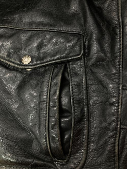 Schott（ショット）Schott (ショット) ［古着］レザージャケット ブラック サイズ:36の古着・服飾アイテム