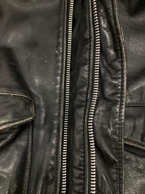 Schott（ショット）Schott (ショット) ［古着］レザージャケット ブラック サイズ:36の古着・服飾アイテム