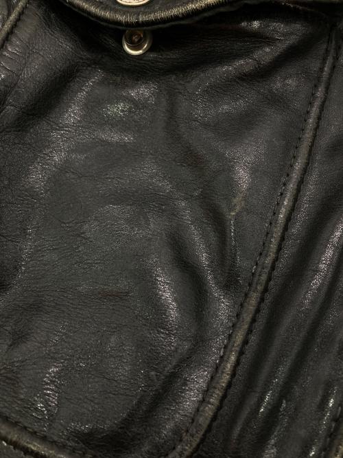 Schott（ショット）Schott (ショット) ［古着］レザージャケット ブラック サイズ:36の古着・服飾アイテム