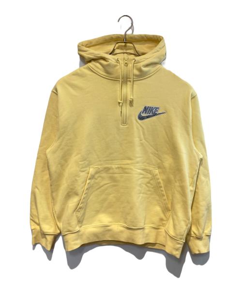 NIKE（ナイキ）NIKE (ナイキ) SUPREME (シュプリーム) Half Zip Hooded Sweatshirt イエロー サイズ:Mの古着・服飾アイテム
