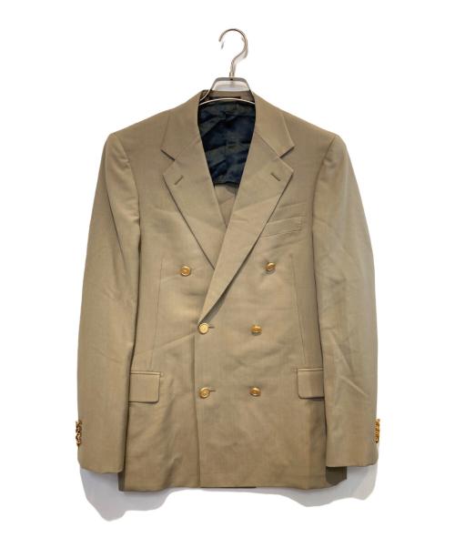 TOMORROW LAND PILGRIM（トゥモローランド ピルグリム）TOMORROW LAND PILGRIM (トゥモローランド ピルグリム) ダブルブレステッド6Bジャケット カーキ サイズ:48の古着・服飾アイテム