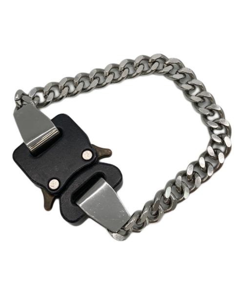 1017 ALYX 9SM（テンセブンティーン アリクス ナインエスエム）1017 ALYX 9SM (テンセブンティーン アリクス ナインエスエム) METAL BUCKLE BRACELET ブラック×シルバーの古着・服飾アイテム