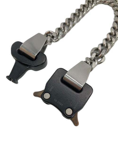 1017 ALYX 9SM（テンセブンティーン アリクス ナインエスエム）1017 ALYX 9SM (テンセブンティーン アリクス ナインエスエム) METAL BUCKLE BRACELET ブラック×シルバーの古着・服飾アイテム