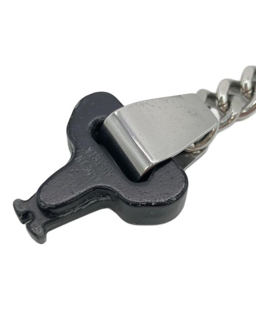 1017 ALYX 9SM（テンセブンティーン アリクス ナインエスエム）1017 ALYX 9SM (テンセブンティーン アリクス ナインエスエム) METAL BUCKLE BRACELET ブラック×シルバーの古着・服飾アイテム