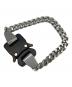 1017 ALYX 9SM（テンセブンティーン アリクス ナインエスエム）の古着「METAL BUCKLE BRACELET」｜ブラック×シルバー