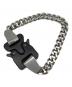 1017 ALYX 9SM (テンセブンティーン アリクス ナインエスエム) METAL BUCKLE BRACELET ブラック×シルバー：10000円