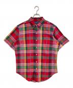 RALPH LAURENラルフローレン）の古着「チェックBDシャツ」｜レッド×ネイビー