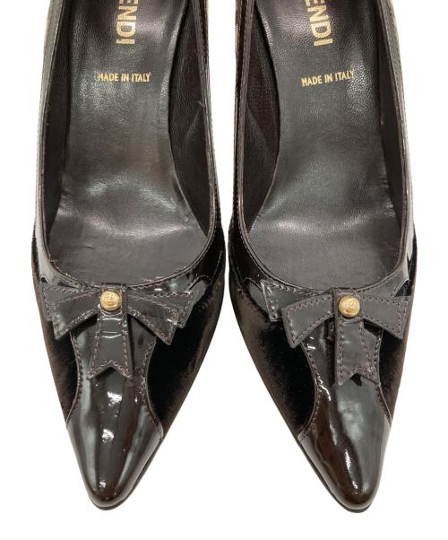 FENDI（フェンディ）FENDI (フェンディ) ヒールパンプス ブラウン サイズ:36の古着・服飾アイテム