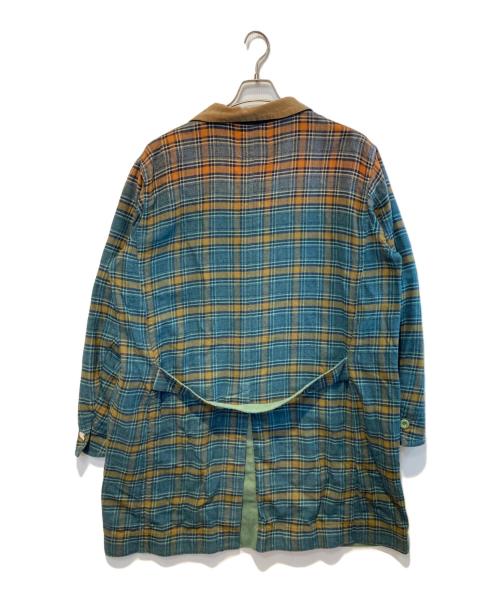 sacai（サカイ）sacai (サカイ) グラデーションチェックシャツコート グリーン サイズ:1の古着・服飾アイテム
