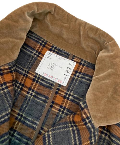 sacai（サカイ）sacai (サカイ) グラデーションチェックシャツコート グリーン サイズ:1の古着・服飾アイテム