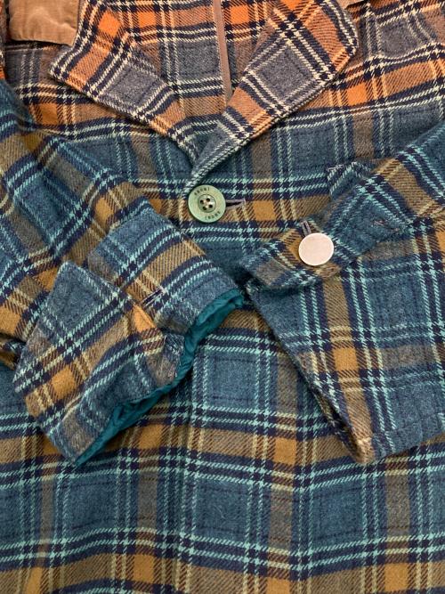 sacai（サカイ）sacai (サカイ) グラデーションチェックシャツコート グリーン サイズ:1の古着・服飾アイテム