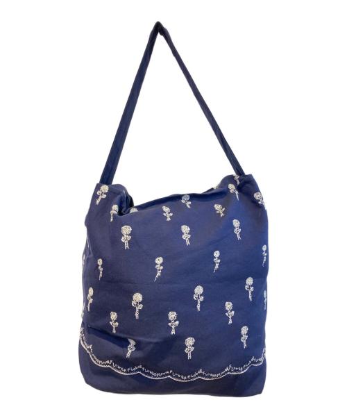 mina perhonen（ミナ ペルホネン）mina perhonen (ミナ ペルホネン) etudeショルダーバッグ ネイビーの古着・服飾アイテム