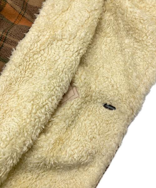 DIESEL（ディーゼル）DIESEL (ディーゼル) 裏ボアチェックコート ブラウン×グリーン サイズ:Mの古着・服飾アイテム