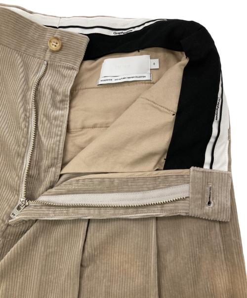 Graphpaper（グラフペーパー）Graphpaper (グラフペーパー) Suvin Corduroy Wide Trousers ベージュの古着・服飾アイテム