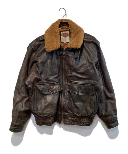 HARLEY-DAVIDSON（ハーレーダビッドソン）HARLEY-DAVIDSON (ハーレーダビッドソン) ［古着］レザーフライトジャケット ブラウン サイズ:Mの古着・服飾アイテム