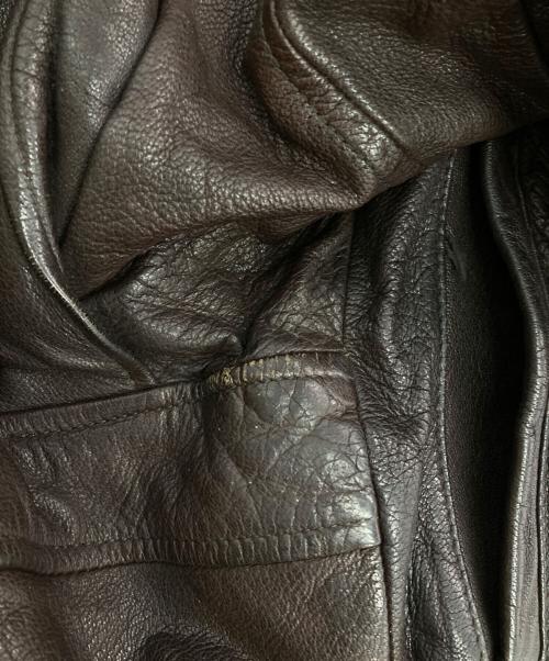 HARLEY-DAVIDSON（ハーレーダビッドソン）HARLEY-DAVIDSON (ハーレーダビッドソン) ［古着］レザーフライトジャケット ブラウン サイズ:Mの古着・服飾アイテム