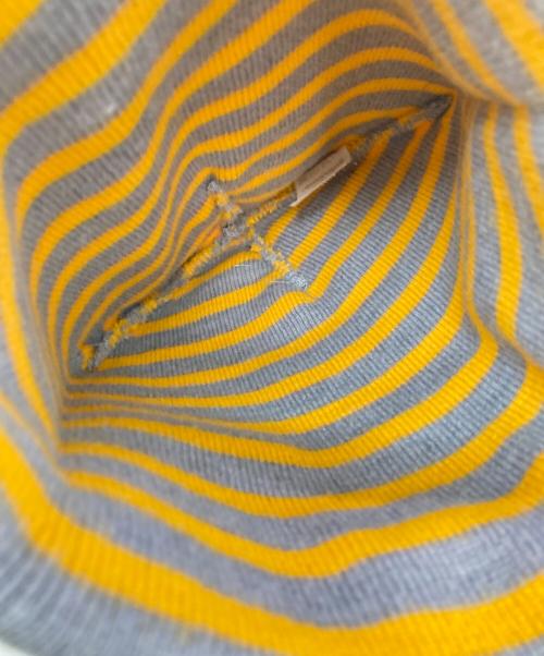 SUPREME（シュプリーム）Supreme (シュプリーム) ニット帽 イエロー×グレーの古着・服飾アイテム