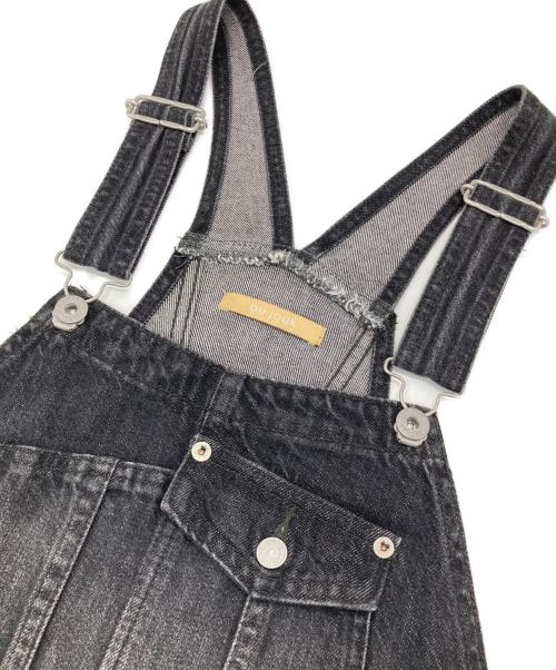 DU JOUR（デュ ジュール）DU JOUR (デュ ジュール) デニムサロペット ブラック サイズ:Freeの古着・服飾アイテム