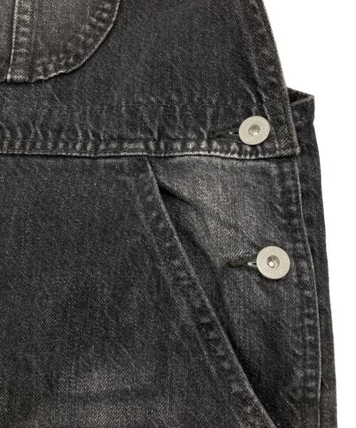 DU JOUR（デュ ジュール）DU JOUR (デュ ジュール) デニムサロペット ブラック サイズ:Freeの古着・服飾アイテム